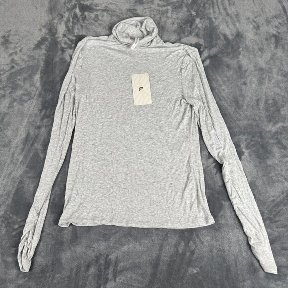 Fabletics Tops - Fabletics Jess Long Sleeve Turtleneck Top Sweater Gray Size Large NWT